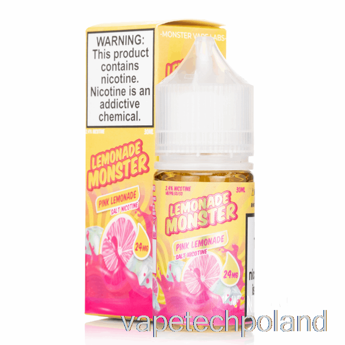 Vape Pen Różowa Lemoniada - Lemoniada Monster Salts - 30ml 48mg